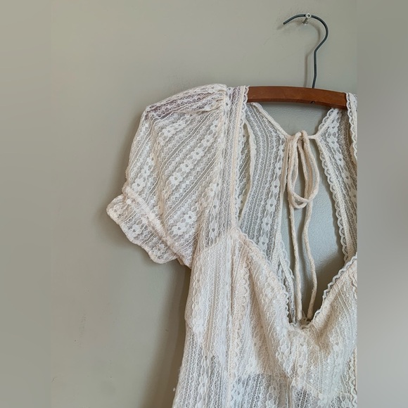 Urban outfitters lace sheet babydoll mini dress y2k spring summer - Picture 4 of 9
